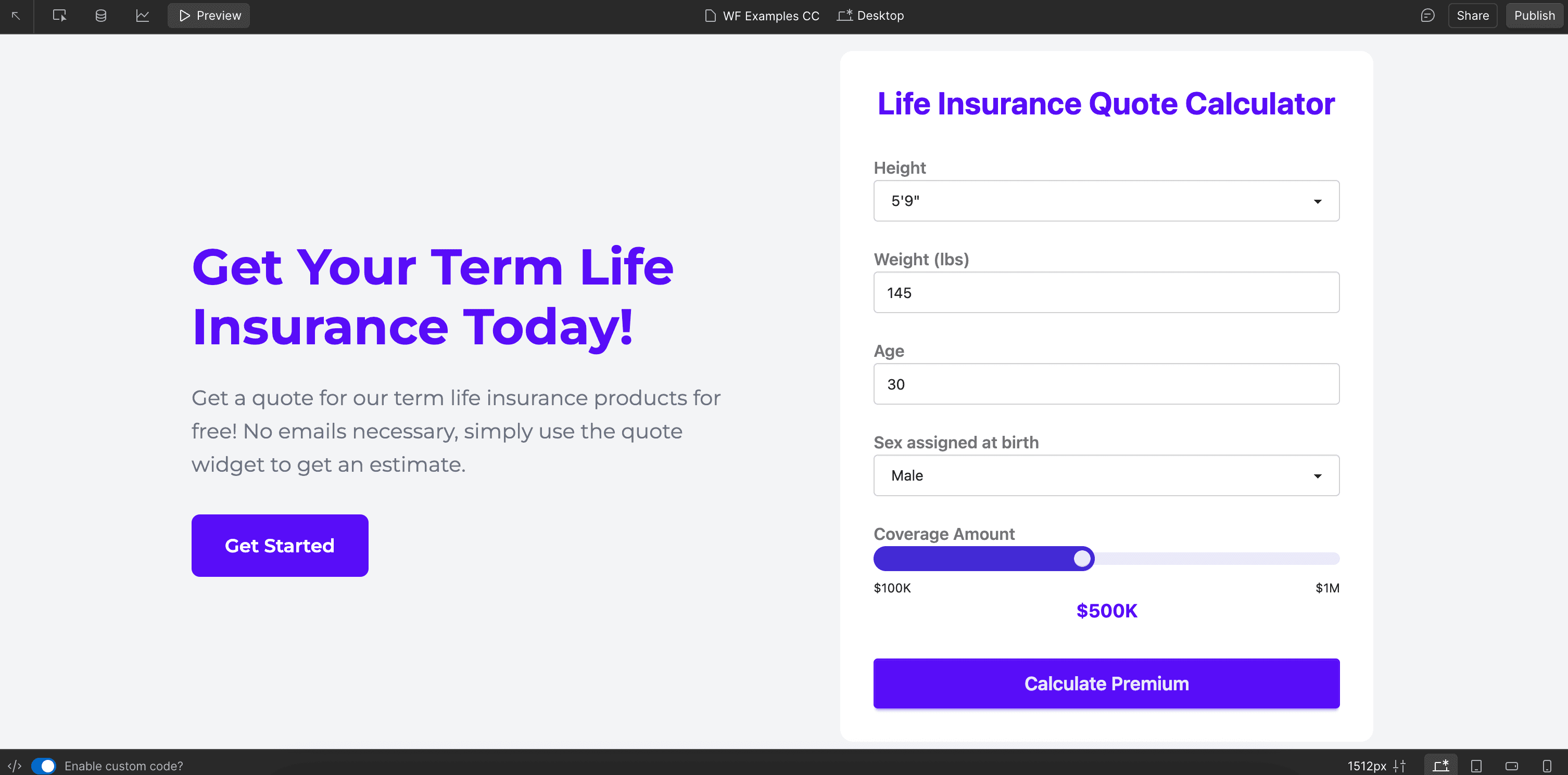 Pricing Calculator